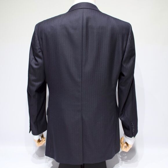 Brooks Brothers 1818 Madison Saxxon Navy Blue 100% Wool Blazer Made in USA 41R - Picture 2 of 12